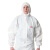3M 4535防护服 白色带帽连体 化学防喷溅 防尘服 XL