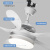 奥克斯吊扇灯家用客厅餐厅电扇吊灯吸顶2024年新款风扇灯中山灯具 42寸白色-变频-变光-遥控
