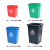 宽选工品 塑料摇盖大号垃圾桶 户外环卫加厚分类垃圾箱 商用办公室物业学校垃圾桶 规格:黄色 100L加厚带盖
