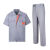 雨林军 夏季工作服 短袖套装 劳保服 灰色套装 单位：套 180 