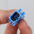 蓝邮 光纤适配器法兰精工光纤测试跳线配套法兰耦合器0.1DB插损高度融合 SC/UPC蓝色-SCC-AN3