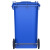 科力邦（Kelibang) 户外垃圾桶 大号加厚120L新国标分类垃圾桶带盖物业商用环卫垃圾桶 蓝色 KB5102 可回收