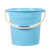 手提塑料大号水桶加厚储水用桶学生用洗澡带盖洗衣小圆桶 花纹款粉色33.5cm