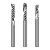 褚岳 进口单刃螺旋铣刀3.175铝用PVC亚克力铣刀钨钢右旋广告雕刻机刀具 2.0X6CX3.175 