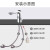 兰诗 LY105 黄铜全自动冷热一体化智能感应水龙头 凸起型龙头+交直流控制+2软管