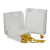 海斯迪克 HK-739 一次性纸袋子淋膜牛皮纸袋 手抓饼袋子 纸袋可定制 油炸纸袋（100个）90克 高35*宽11*侧3.5