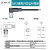 M8M12预铸连接器带线防水圆形航空插头屏蔽对插公母常规3/4/5/8芯 M12-8芯公针弯头