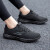 斯凯奇（Skechers）女鞋跑步鞋 夏季新款轻质舒适透气休闲鞋绑带黑色简约日常运动鞋 14804-BBK 38