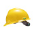 梅思安/MSA V-Gard V型安全帽标准型HDPE工程建筑工地 四季款带下颏带一指键帽衬 黄色 1顶 可定制