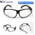 电焊眼镜工业打磨切割劳保护目镜焊工防飞溅冲击防护玻璃眼镜 黑色镜片眼镜