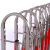 诺曼奇不锈钢伸缩护栏拱形伸缩围栏可移动式隔离栏安全施工防护栏挡门幼儿园围栏临时围挡红色不锈钢加厚拱形伸缩护栏1.1米高*10米长