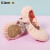 柠檬运动粉色儿童舞蹈鞋女生专用练功芭蕾舞鞋透气弹力猫爪鞋软底形体鞋 印花款+鞋包 29