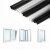 硅胶密封条门窗窗户塑钢窗断桥铝窗胶条 黑色K型10米装