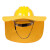 普舍（PUTSCHE）遮阳罩 黄色 夏季户外建筑施工透气防晒太阳帽搭配安全帽使用