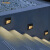 灯典（DENG DIAN）嵌入式影院台阶灯公园LED墙角灯户外防水地脚灯过道楼梯踏步灯Q-023864+B 4w 3000K IP65