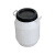 聚远 JUYUAN 圆形塑料化工桶（1个装） 加厚汽油桶水桶实验室废液桶 白色50L带盖 企业定制