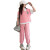 尚语晴帅示巴拉巴La女童运动套装韩夏装2024童装新款大童假两件短袖T恤 粉色 120cm