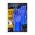 浸塑防水手套橡胶杀鱼止滑防滑耐磨耐油加厚干活胶皮工作劳保用 蓝色磨砂耐油手套:(5双) 均码