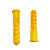 铁屹 膨胀管 塑料膨胀塞锚栓 膨胀螺丝螺栓 黄色M6×30mm（1000个） 