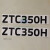 中联吊车配件 吨位贴纸 ZTC极光绿 大臂吊钩吨位标识 ZTC550H一套 送防贴歪转印膜