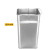 格圣奇不锈钢垃圾桶方形立式烟灰桶商用烟蒂箱C6069方形24*61cm