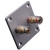 2位方形接线柱音箱接线盒 喇叭线接线板开孔49mmDIY配件铝板