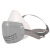 松工（songgong）防尘口罩工业粉尘高效防护面罩透气防尘面具 2101白色+40片过滤棉