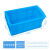 塑料周转箱分格带盖工具箱储物箱分格收纳整理箱可拆隔板养鱼养龟 专用箱盖子+蓝色
