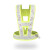 反光背心LED灯发光闪光反光充电高速交通夜光反光衣安全施工马甲 荧光黄电池款-常规款