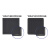 傲猫 AOAOCAT 欧标铝型材端盖堵头 面盖板塑料盖子 欧标4545 黑色 (20个) 