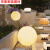 东成户外防水月球灯太阳能月亮灯景观庭院灯花园装饰氛围地灯 滚塑接电款150*120CM
