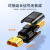 山泽 HDMI延长器转接头 母对母高清连接头2.0版 HDMI线对接头直通头串联延长线 黑色HFD-02