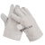 帆布手套sd 型号：24线；材质：白甲布