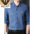 AEXP阿玛EA7XP尼旗下加绒加厚长袖衬衫男士季新款中年商务休闲保暖衬 灰色 A-JR2281 165