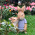 慧祥花园装饰 庭院 户外 园艺装饰品创意可爱树脂兔子仿真小动物摆件 拥抱兔子