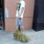 手工竹扫把无叶硬丝户外马路环卫庭院扫地扫帚工地小区清洁竹苕帚 小号带叶竹扫把（高98厘米）