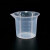 顶郝 塑料烧杯 教学用实验室烧杯 带刻度无手柄量杯 100ml（2个） 