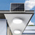 太阳能吸顶灯超亮家用室内遥控照明灯户外别墅阳台LED 太阳能款/圆白色大号