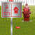 室外消火栓标识牌插地式标识牌水泵接合器不锈钢标牌地下栓标志牌 消火栓水泵接合器1 20x30cm