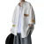 步希凯登夏季男短袖衬衫初中生高中生学生18岁青少年穿的男士薄款潮牌大 白色 高品质 M 95-115斤
