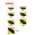 471警示胶带PVC黑黄斑马线警戒地标贴地面5S标识彩色划线地板胶带 黑/白48mm*33m
