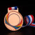高端奖牌定制金属彩虹奖牌运动会足球羽毛球篮球奖牌制作 铜牌