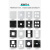86型空白面板铝合金D型模块音视频墙面信息盒盲板电源插座会议室 1位方口空白+2位D型86面板-黑色
