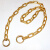 集兴 JX-0284 防爆铜链条锁工业黄铜倒链锁  锁链5mm粗/0.6m长 1条