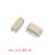 ZH1.5MM直针弯针座连接器 PCB焊板 插座 2p 3 4 5 6 7 8P座子 ZH1.5MM 弯针 6P(40只)