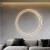 灯灵壁灯LED客厅沙发背景墙装饰北欧极简卧室床头圆环氛围灯具灯饰 8 款20w