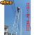 铝合金单面伸缩梯7米楼梯竹节梯10米收缩梯工程升降梯子加厚 德标伸缩人字2.7米拉直5.4米