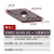 数控刀片VNM160404/160408菱形35度外圆车床刀头钢件不锈钢专用 VNMG160408HQ(不锈钢专用r0.8)