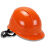 佳安家安三边透气ABS安全帽 工地施工劳保透气电力工程帽印字 桔红色