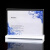 透明亚克力八字抽拉式台卡办公T型台签展示牌立牌台卡架A4广告价 701横12.8*9CM